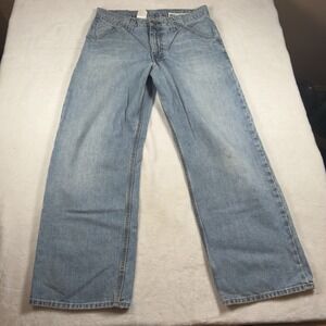 GAP Worker Jeans Mens 34x29 Light Wash Denim Straight Leg Workwear Y2K